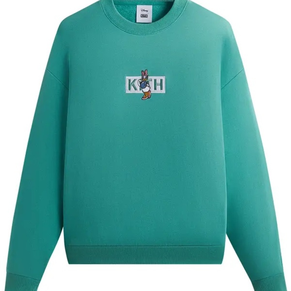 Kith Men's Teal Crewneck Sweater